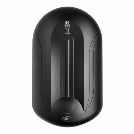 720-ELEGANCE DISPENSER FOR DISINFECTANT, 1.1 L, BLACK SHOCKPROOF PLASTIC